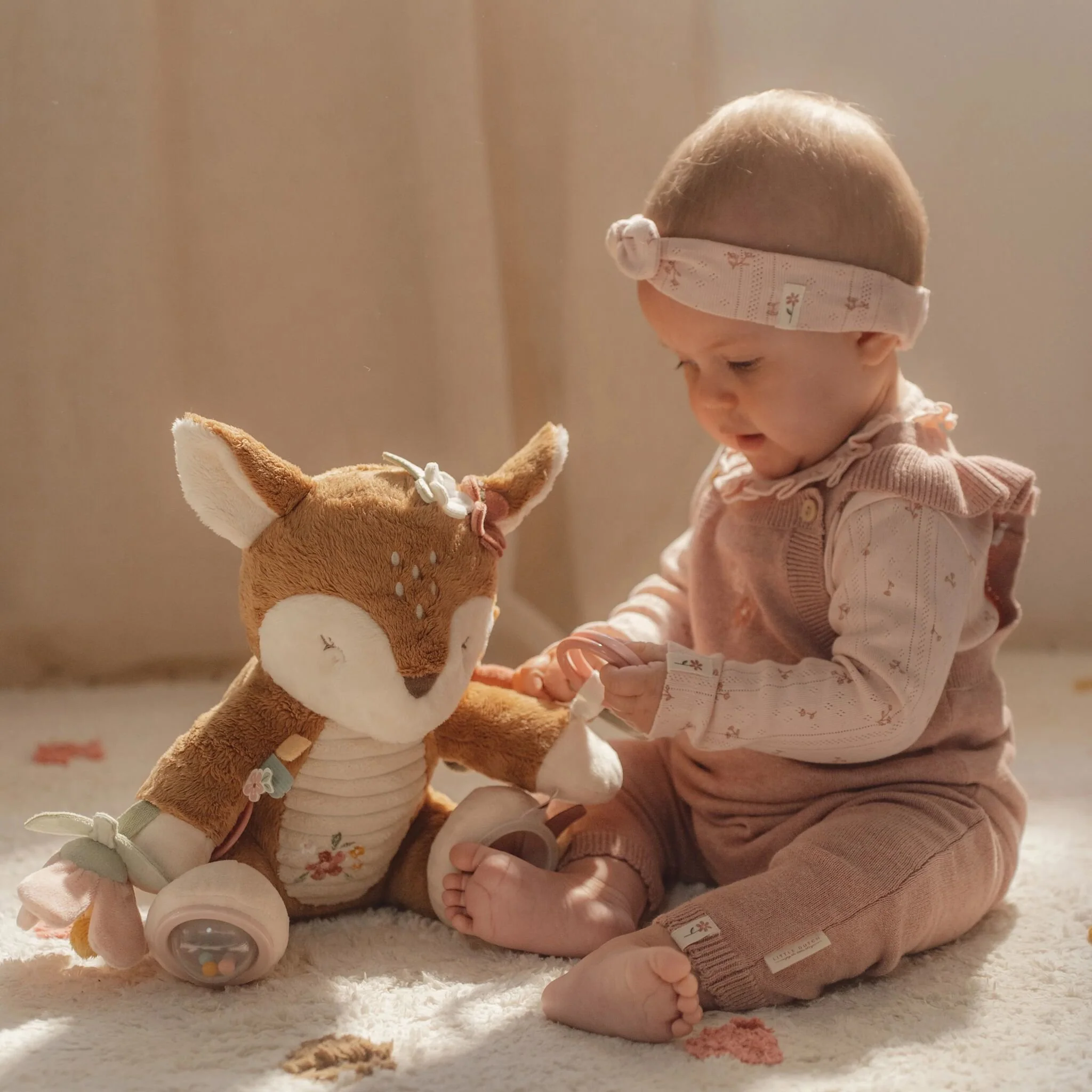 Activiteitenknuffel Hert - Roze - Fairy Garden - Image 4