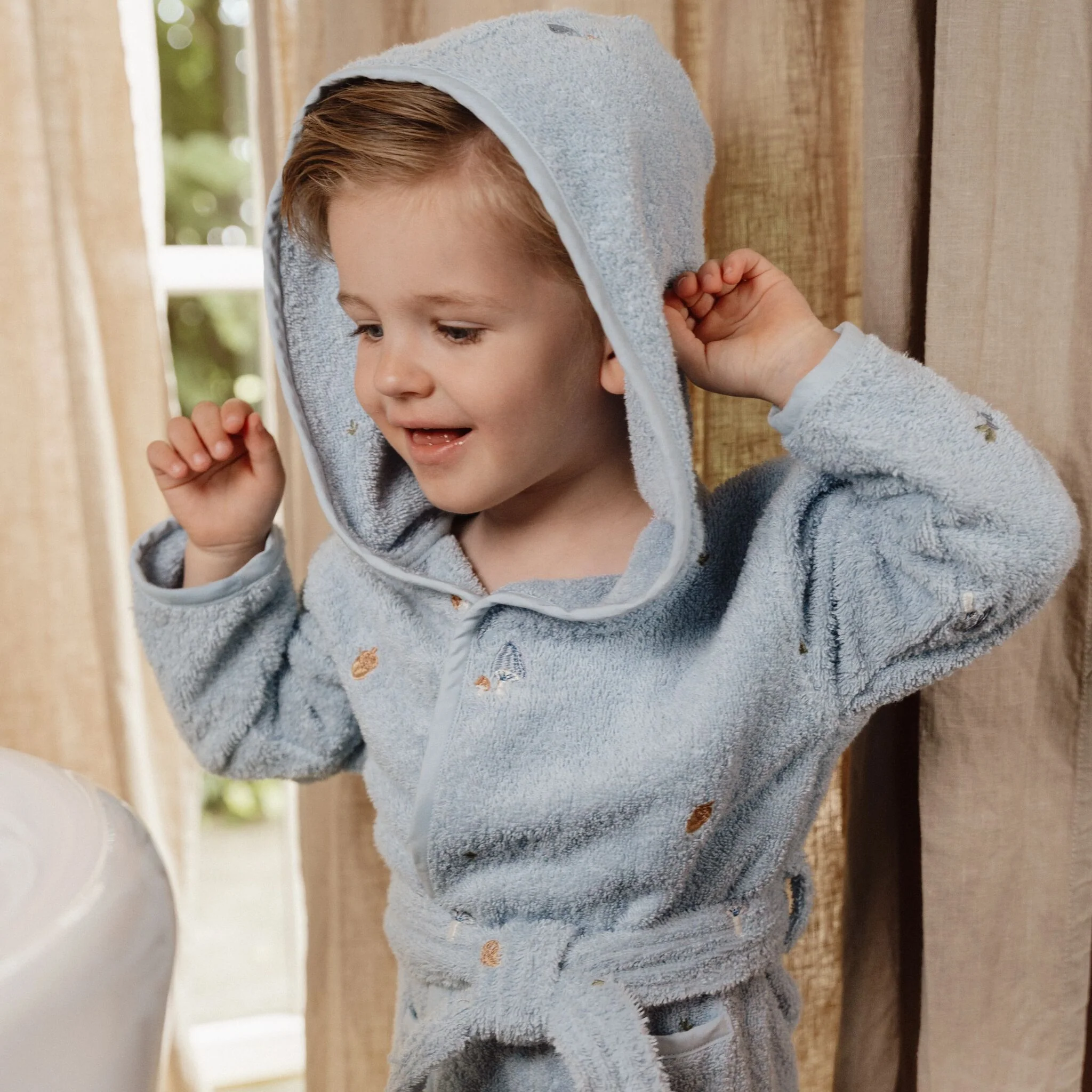 Badjas - Blauw - Forest Friends - Image 5