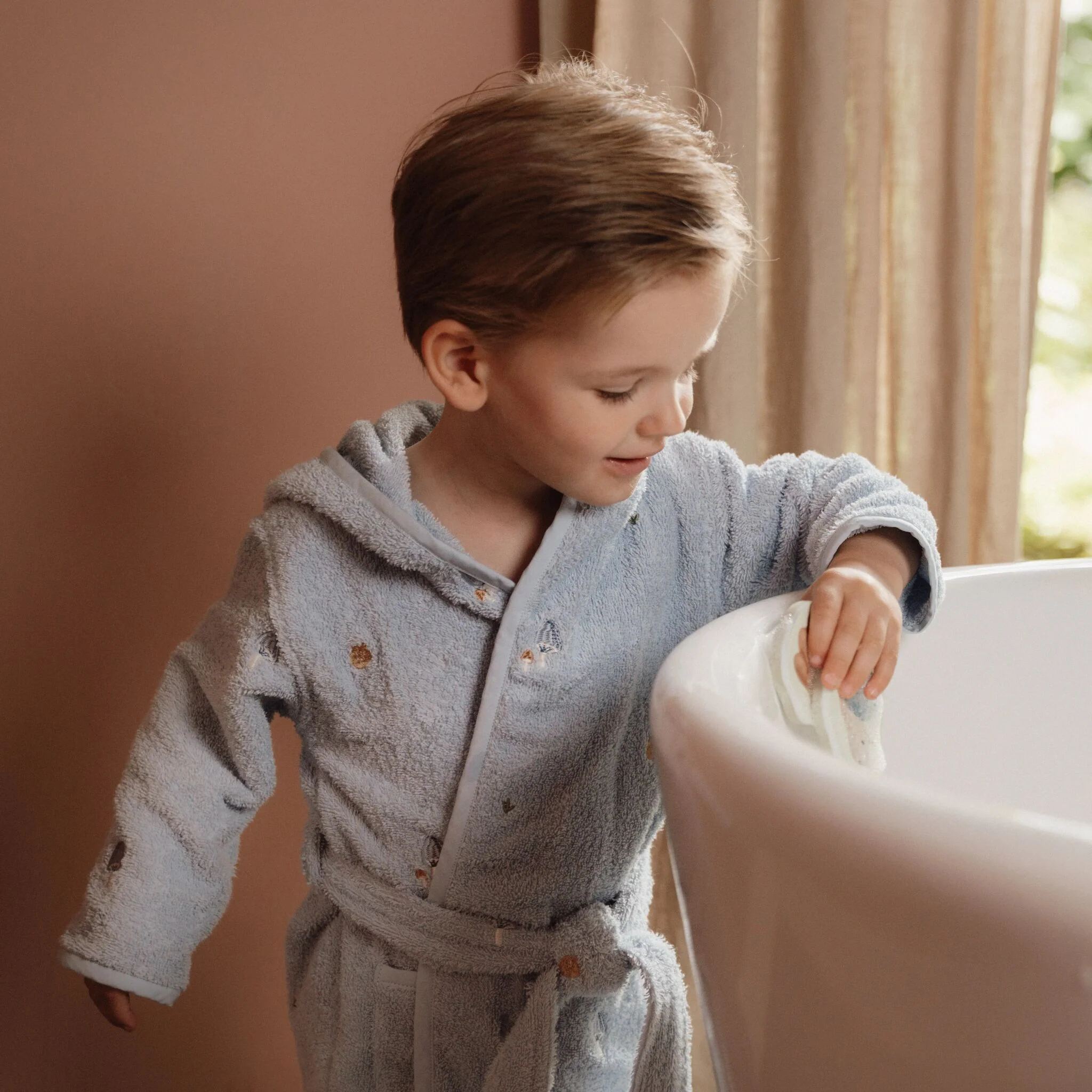 Badjas - Blauw - Forest Friends - Image 7