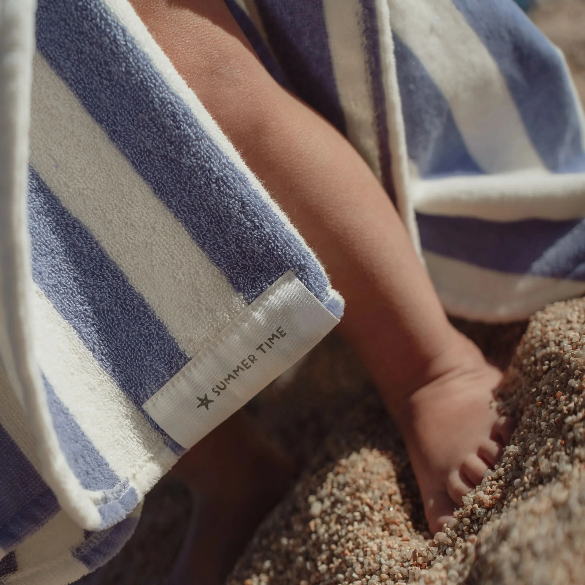 Badponcho - Paars - Dreamy Stripes - Image 8