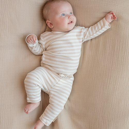 Broek - Zand - Newborn Naturals - Gestreept - Image 8