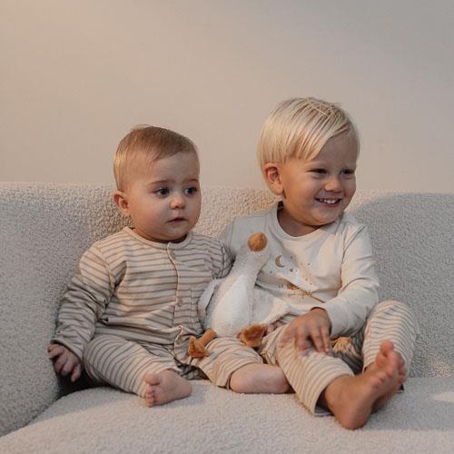 Eendelige pyjama - Zand - Gestreept - Image 10