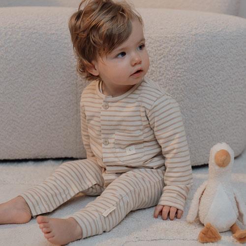 Eendelige pyjama - Zand - Gestreept - Image 5