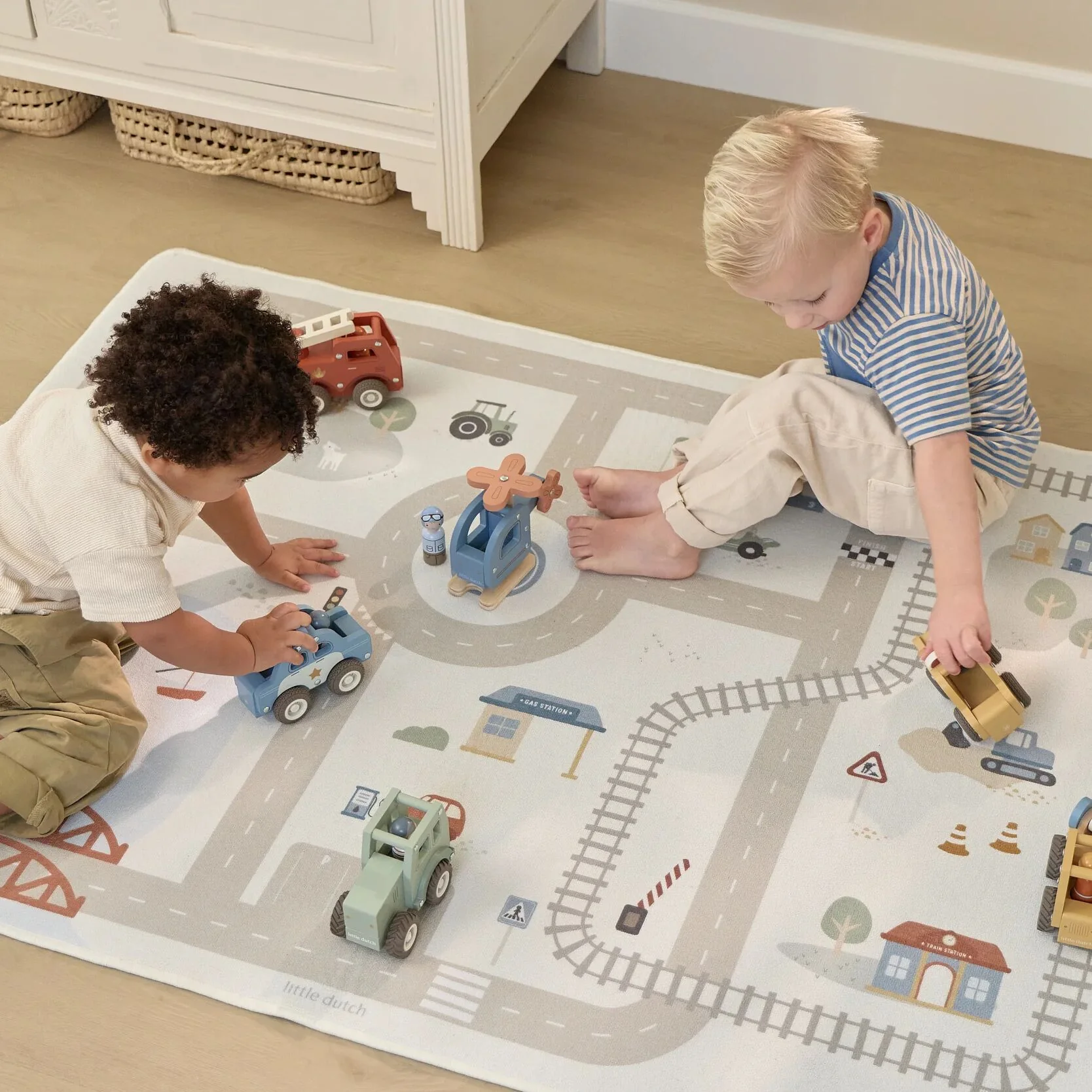 Houten speelgoed helikopter - Blauw - Image 4