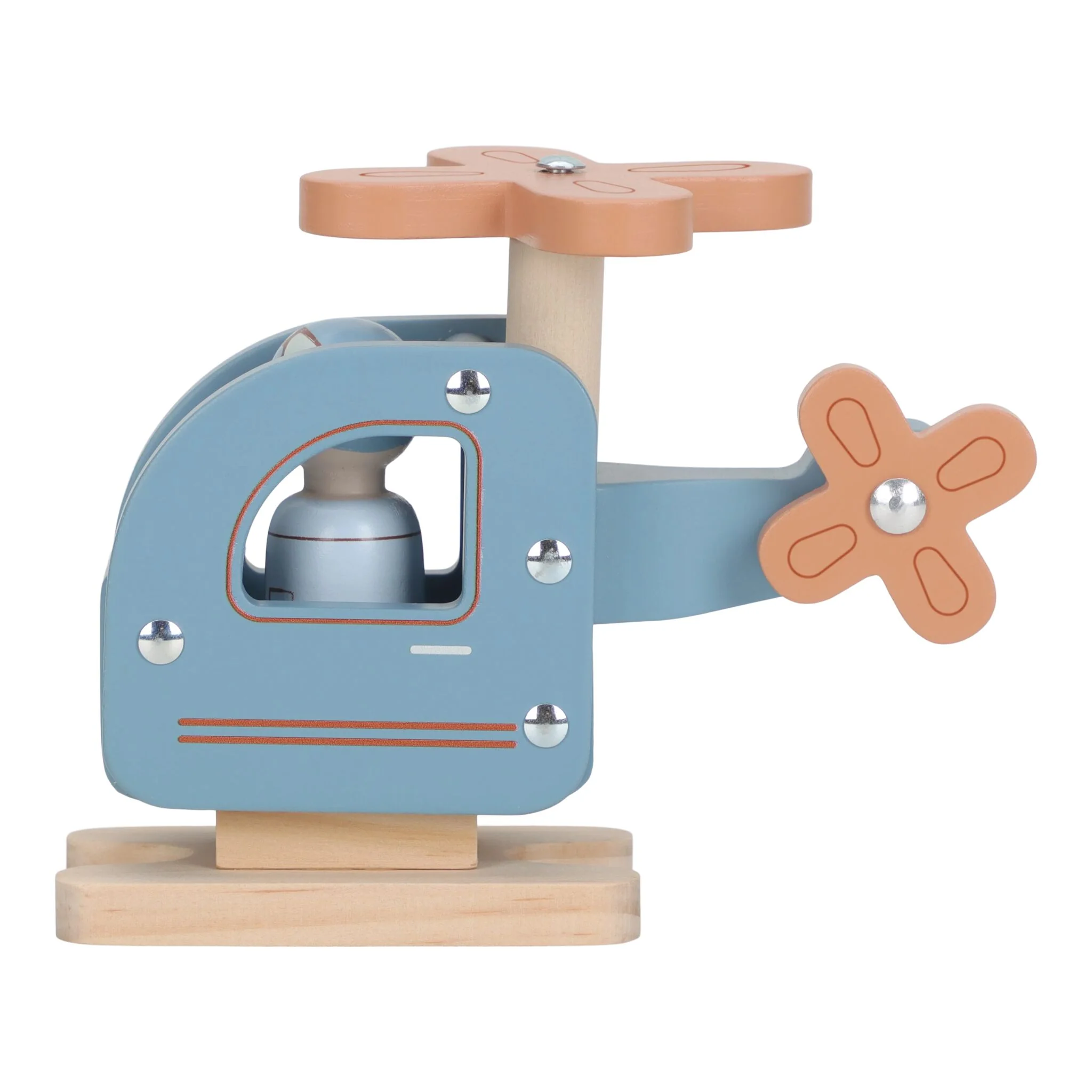 Houten speelgoed helikopter - Blauw - Image 7