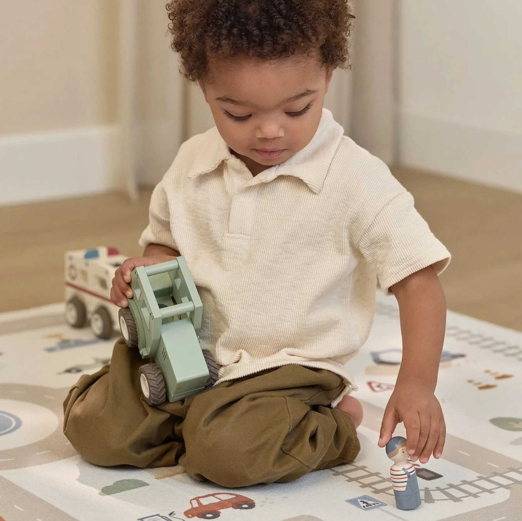 Houten tractor - Groen - Image 6