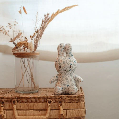 nijntje knuffel all-over print 15 cm - Blauw - Lucky Leaves - Image 11