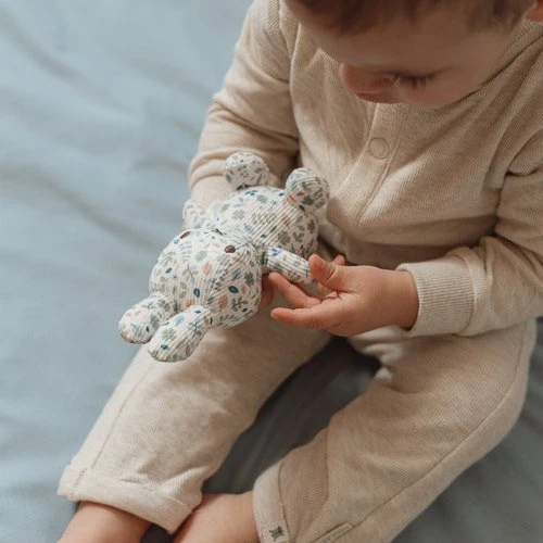 nijntje knuffel all-over print 15 cm - Blauw - Lucky Leaves - Image 6