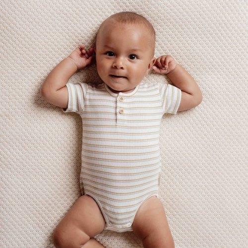 Romper korte mouw - Meerkleurig - Little Farm - Streep - Image 5