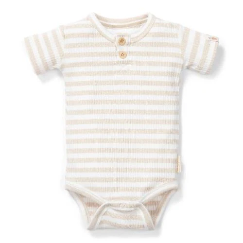 Romper korte mouw - Zand - Newborn Naturals - Image 4