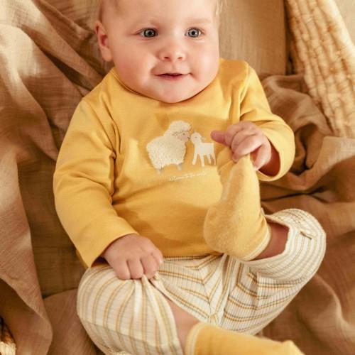 Shirt lange mouw - Geel - Little Farm - Opdruk - Image 8