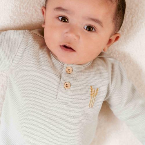 Shirt lange mouw - Groen - Little Farm - Opdruk - Image 3