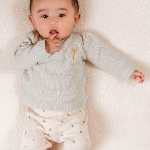 Shirt lange mouw - Groen - Little Farm - Opdruk - Image 7