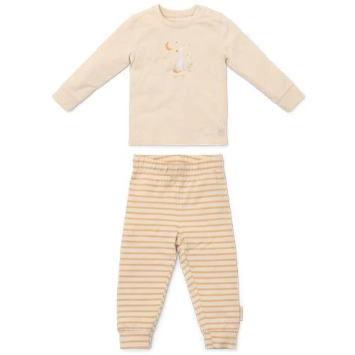 Tweedelige pyjama - Zand - Gestreept - Image 4