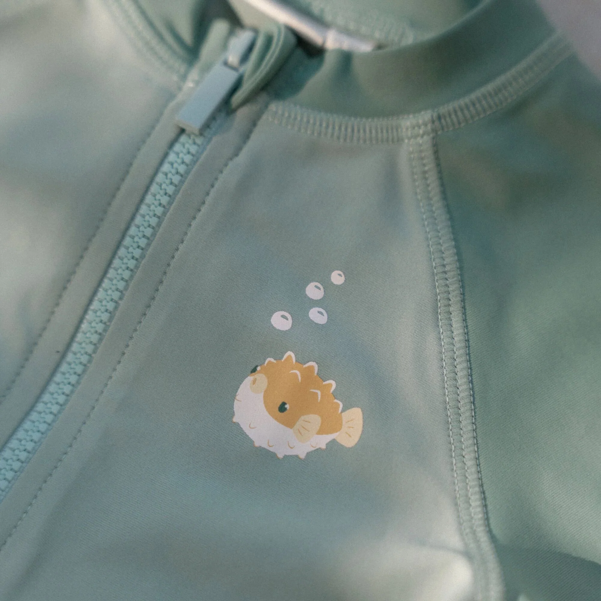 Zwemshirt korte mouw - Groen - Seashells and Stripes - Image 6