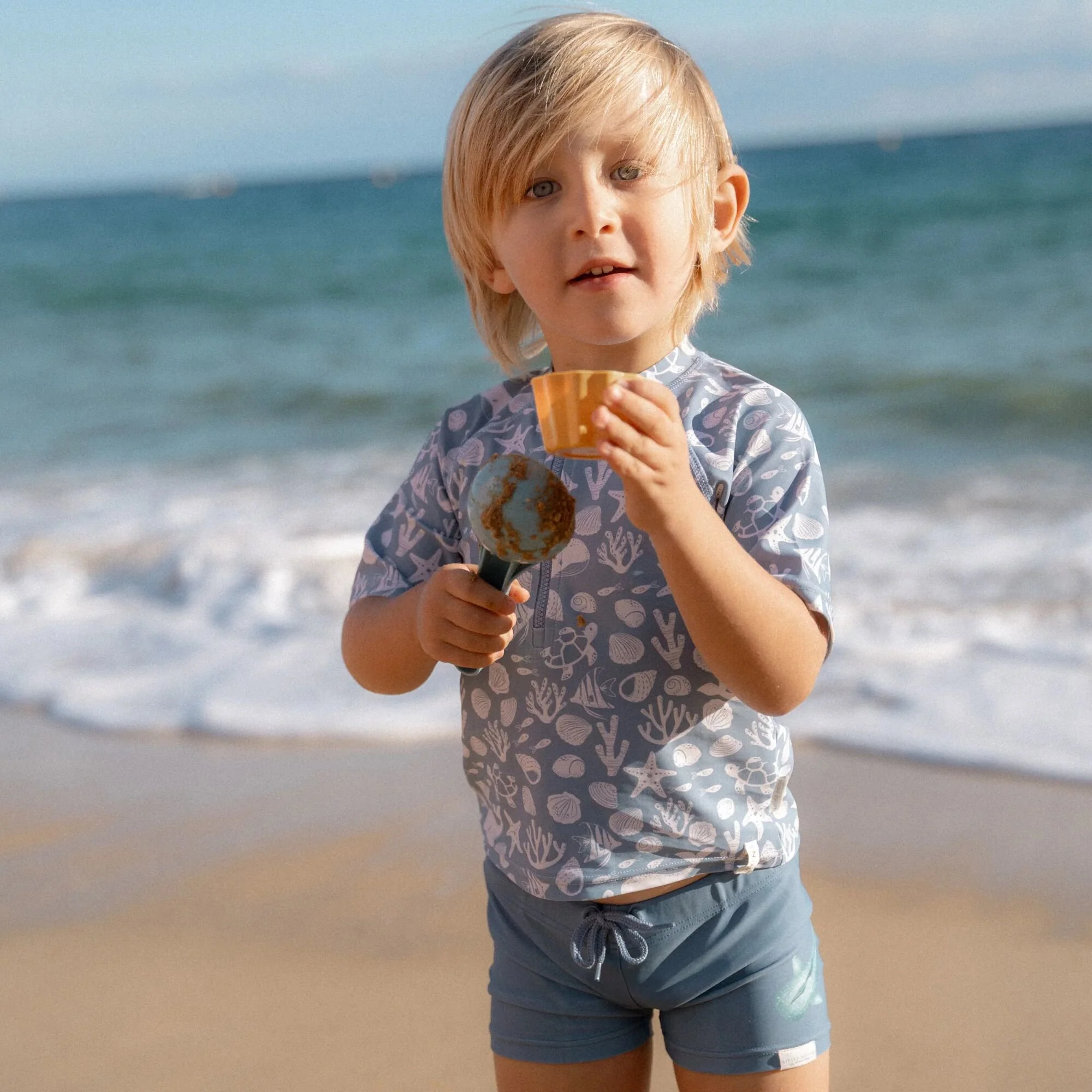 Zwemshirt korte mouw - Lichtblauw - Sea Life - Image 10