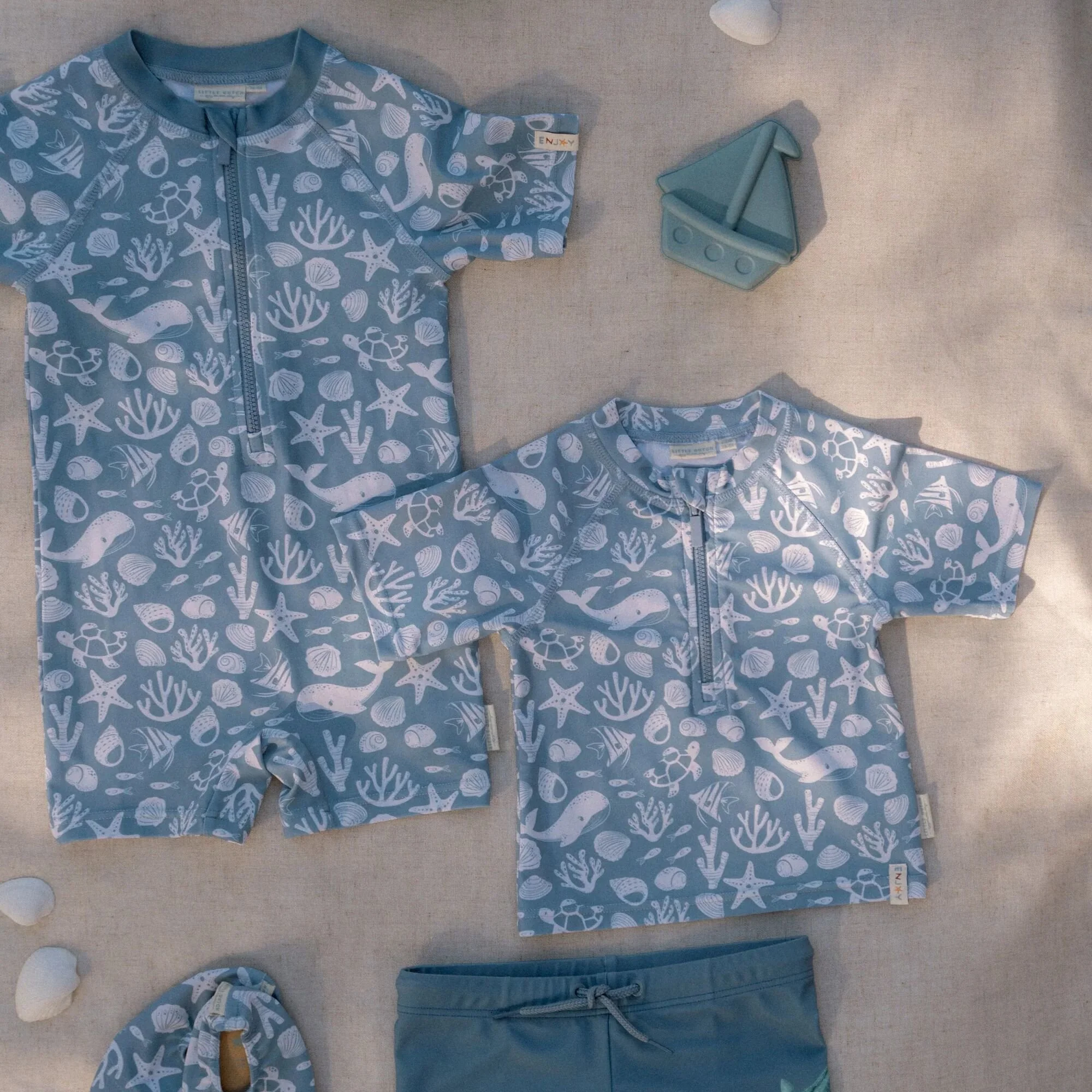 Zwemshirt korte mouw - Lichtblauw - Sea Life - Image 9