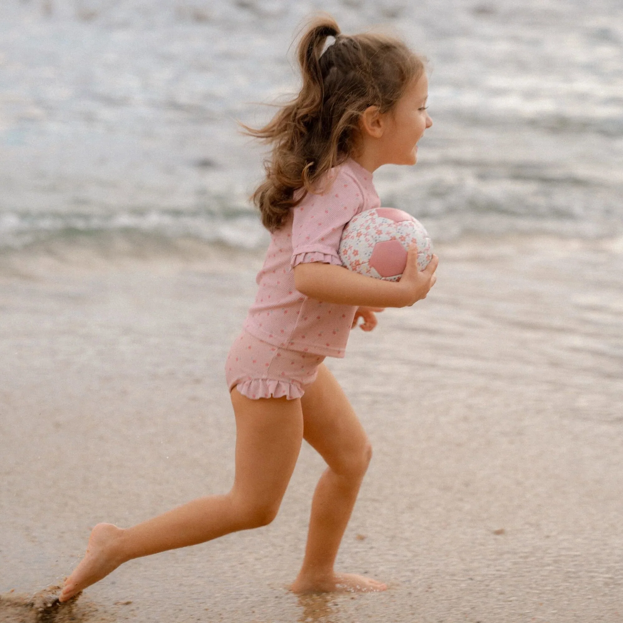 Zwemshirt korte mouw - Lichtroze - Sunny Flowers - Image 14