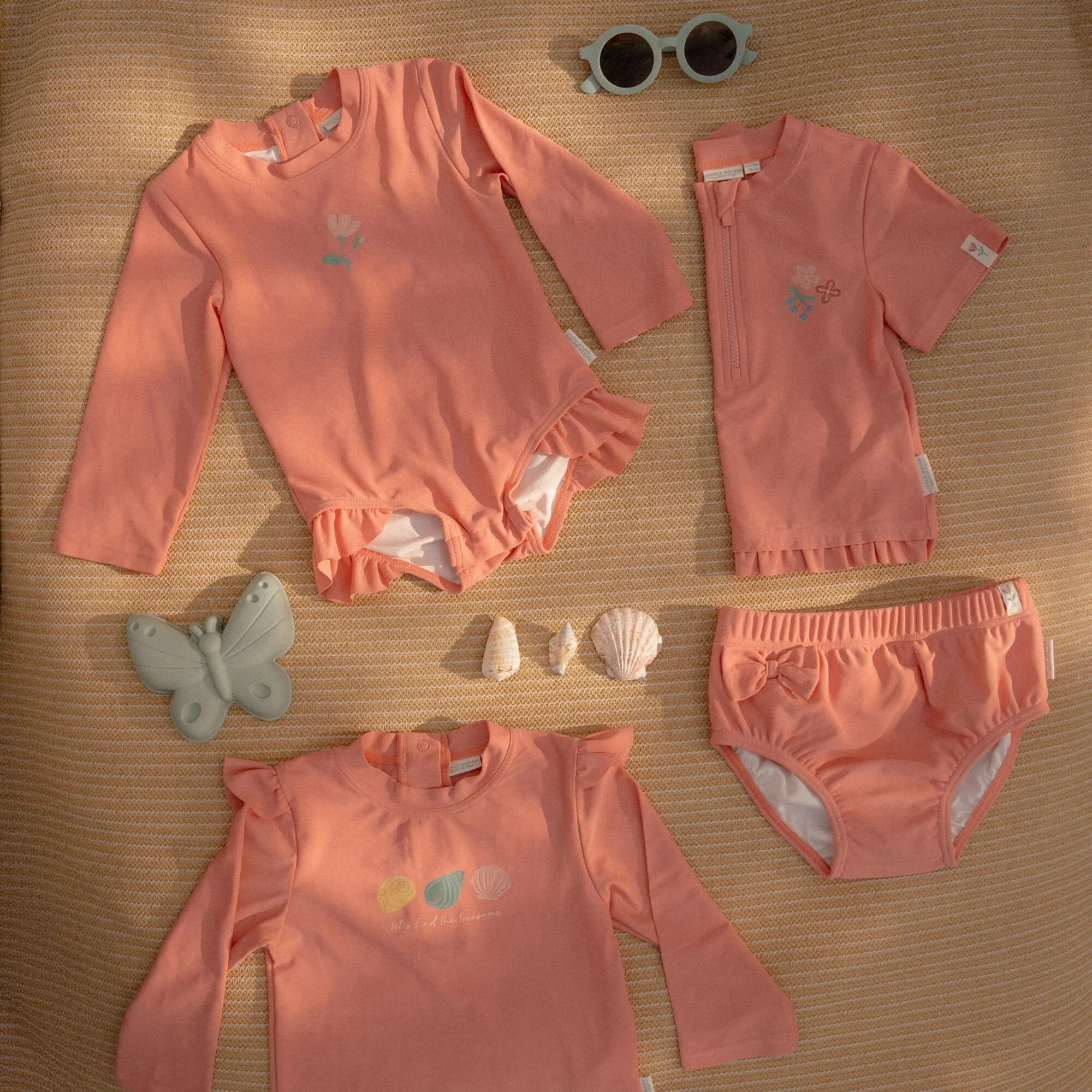 Zwemshirt korte mouw - Roze - Sunny Flowers - Image 6